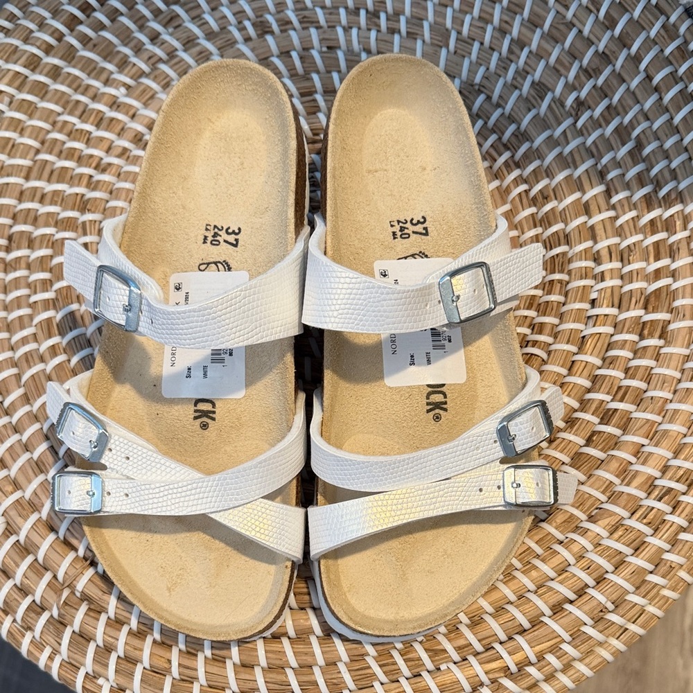 Birkenstock White Sandals